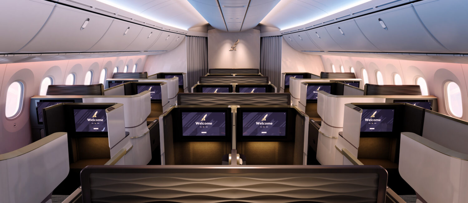 Aircraft interior design company Aviation tangerine