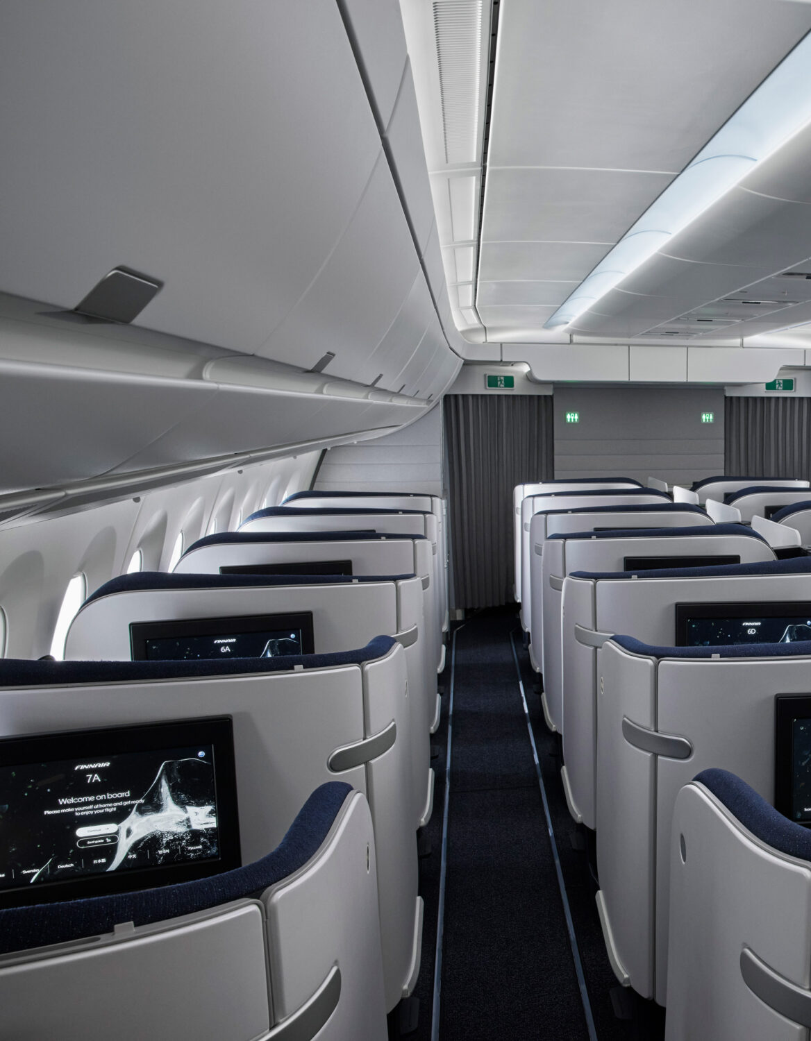 Finnair - Long-Haul Cabin Interiors - Tangerine